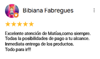 Comentario real de Google Maps